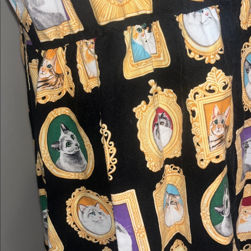 Retrolicious Cat Novelty Frame Print Sleeveless Dress - Picture 8 of 10